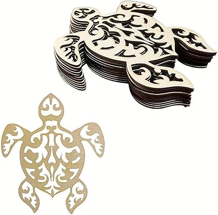 wooden sea turtle cutouts for crafts
