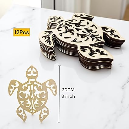 ocean theme wooden craft ornaments