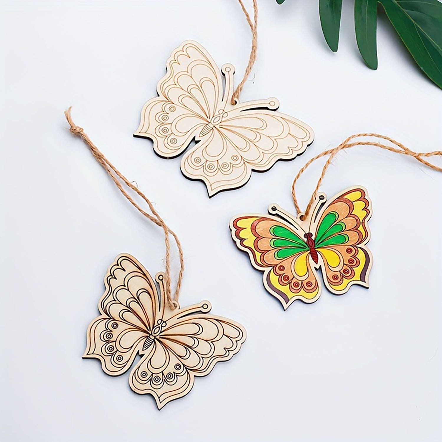 eco-friendly wooden butterfly cutouts for painting