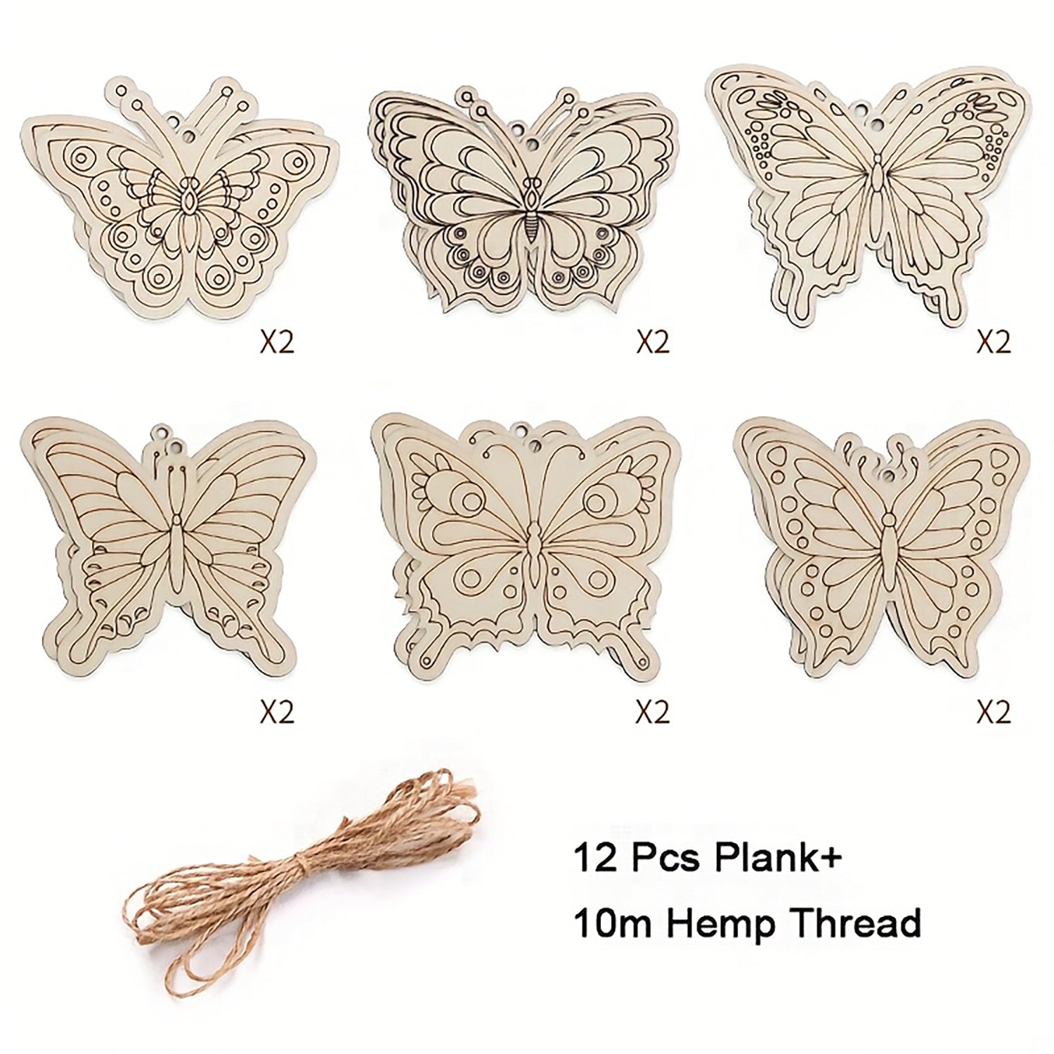 small wooden butterfly cutouts for wall and room decoration