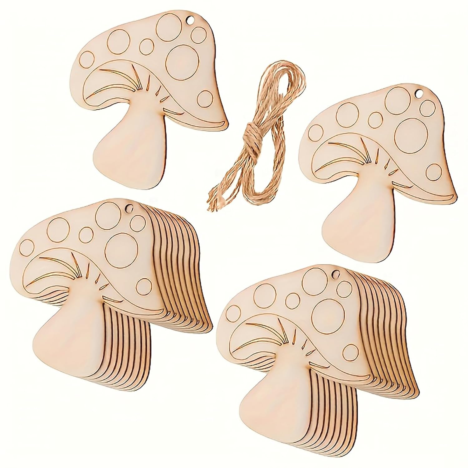 mushroom shape mdf cutout for diy art
