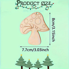 wooden mushroom cutout for painting
