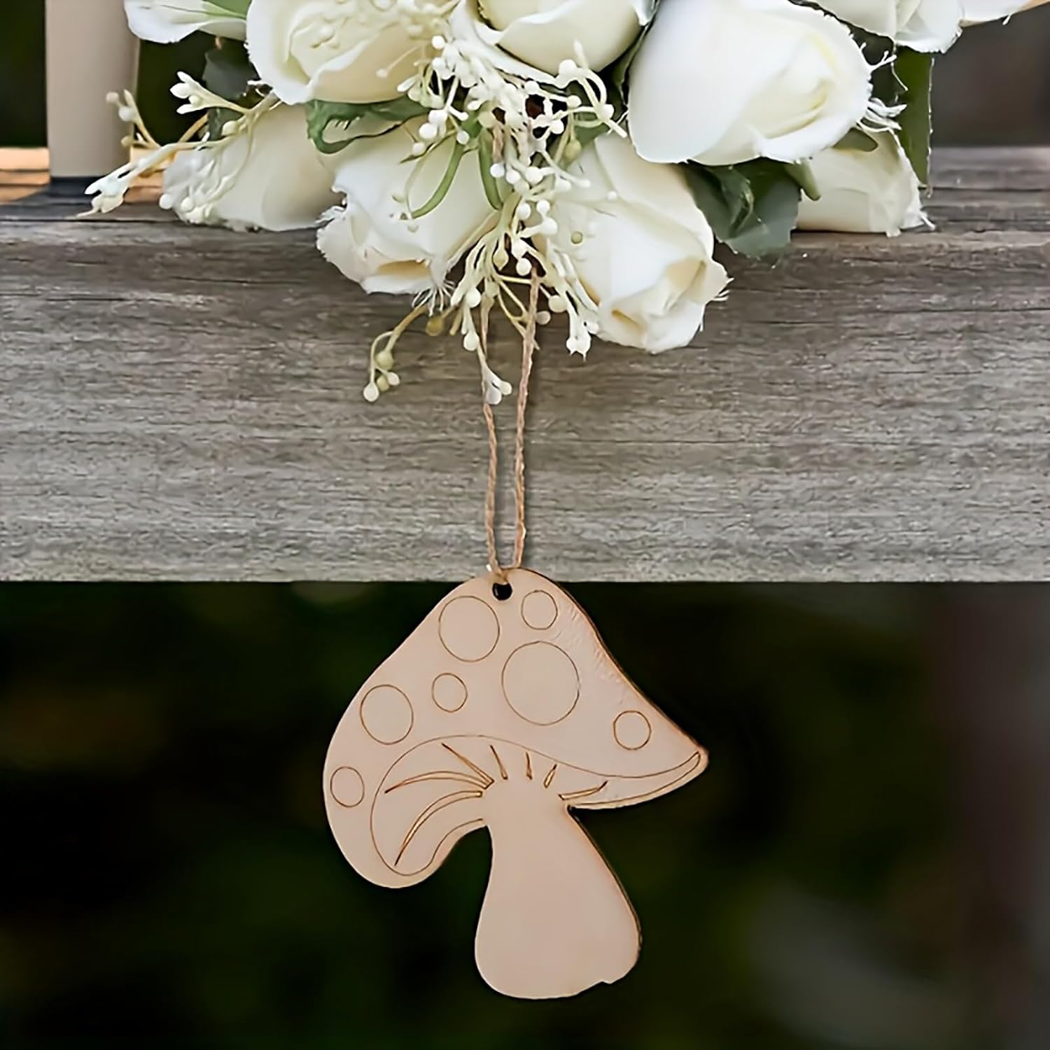 pine mdf mushroom craft base for diy
