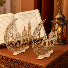 ramadan mubarak resin mosque decor