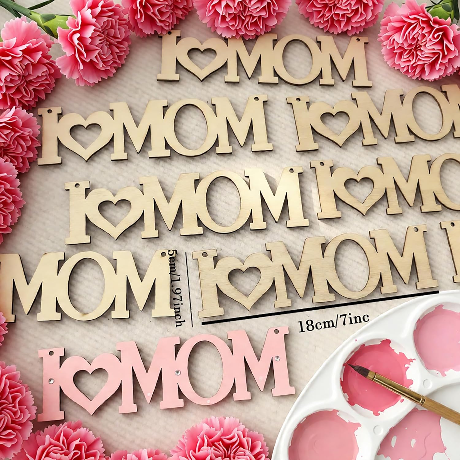 wooden heart shapes for diy crafts