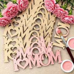heart hanging ornaments wood blanks