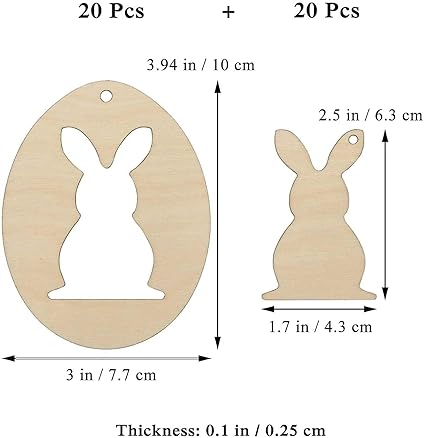 diy rabbit craft blanks
