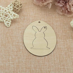 wood bunny shape for painting
