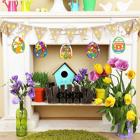 wooden egg bunny cutouts
