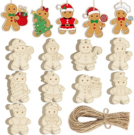 gingerbread wooden cutouts
