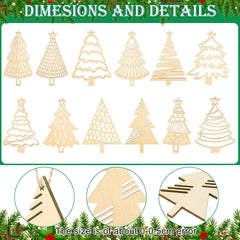 unfinished wood tree crafts
