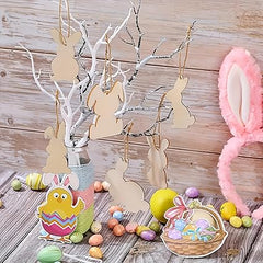rabbit shape wooden craft
