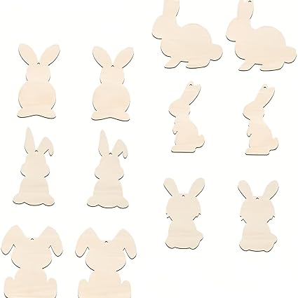 wooden rabbit painting base
