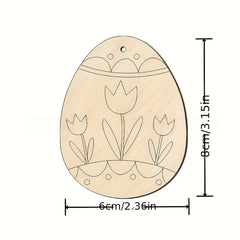 unfinished wooden egg
