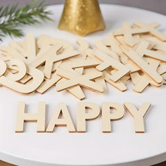 wooden alphabet letters for diy crafts