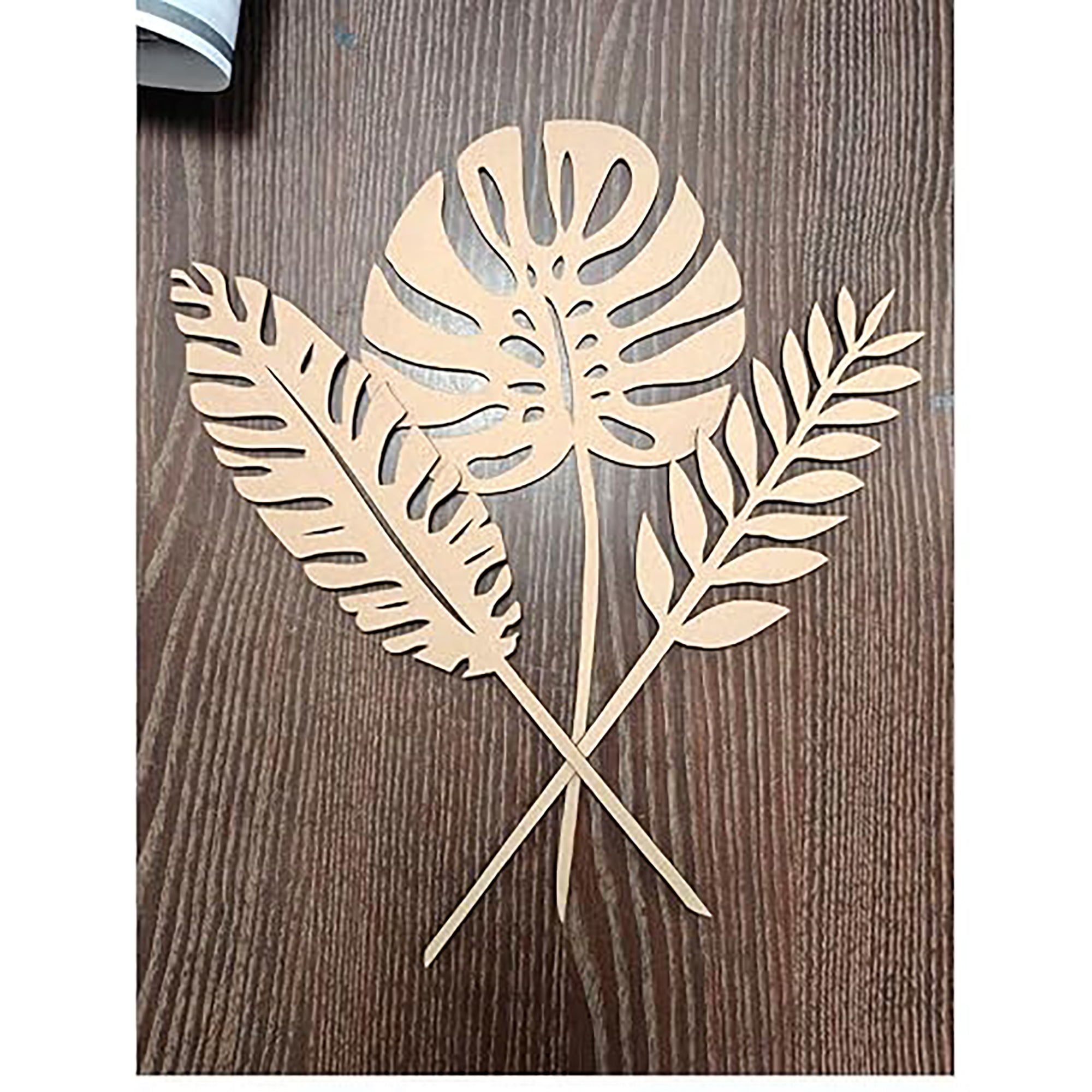 wooden leaf cutouts
