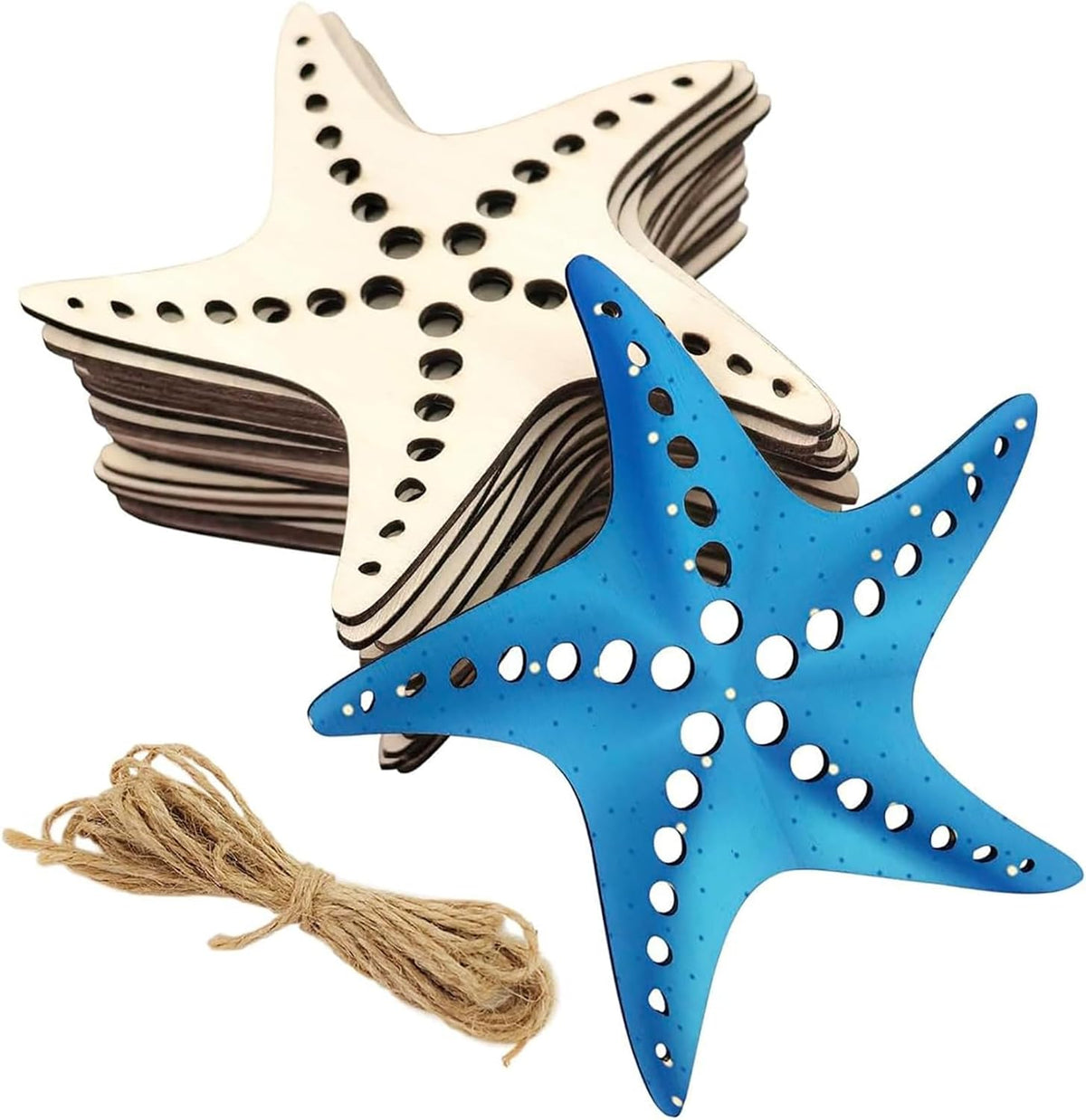 starfish shape mdf cutout for diy art
