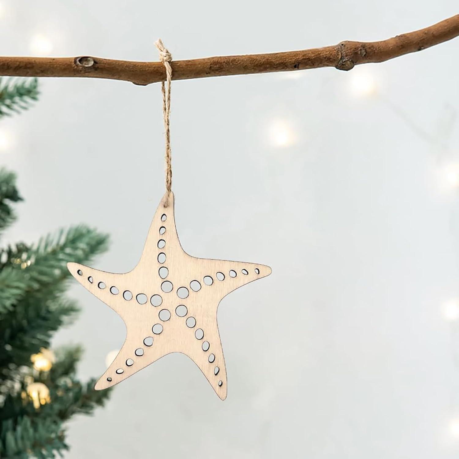 wooden starfish for painting and decoration
