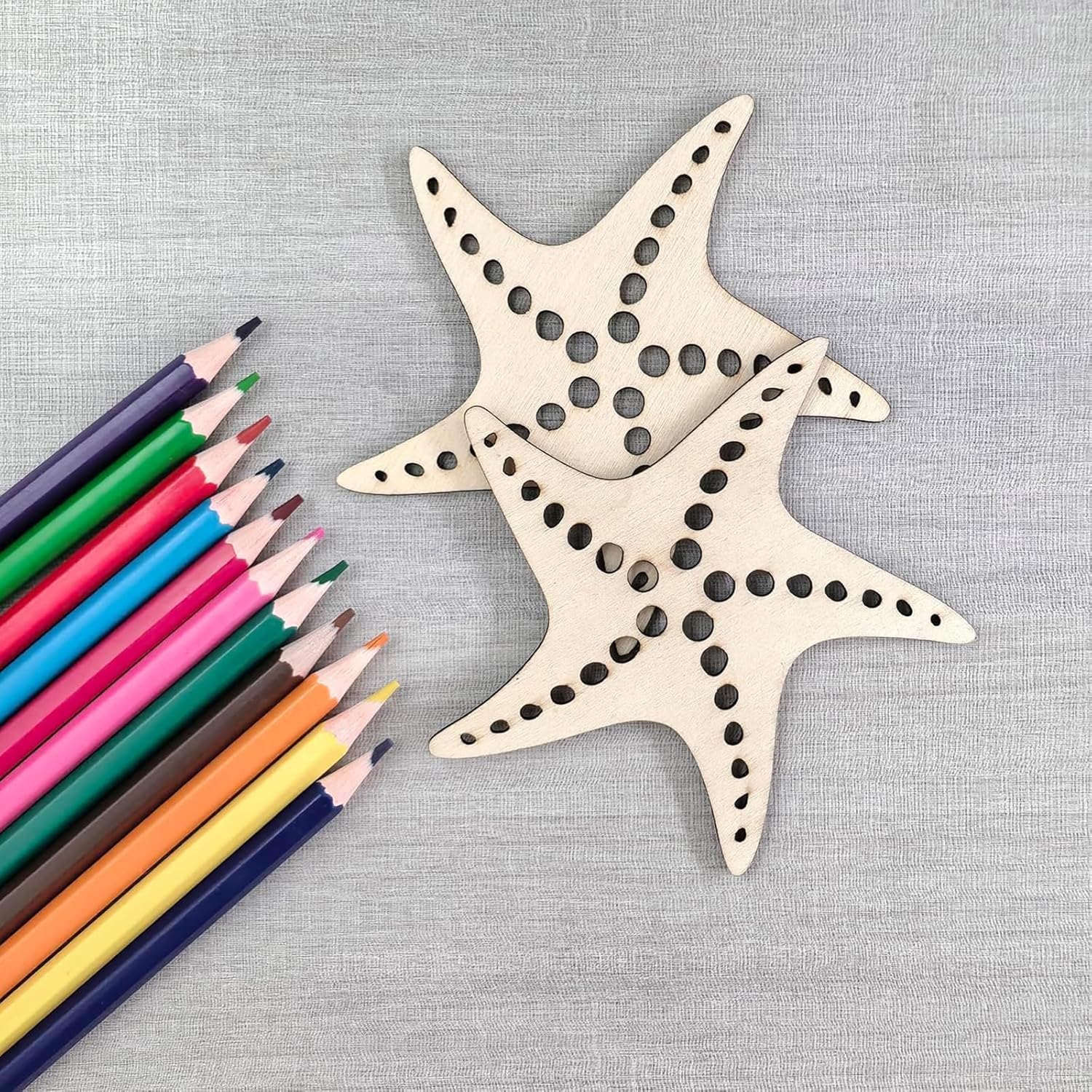 pine mdf starfish craft base for painting
