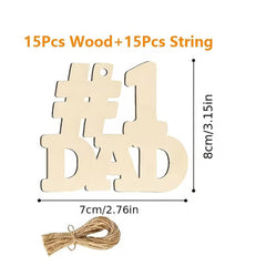 wooden dad shape for painting projects
