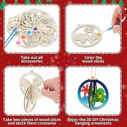 kids xmas tree hanging decoration crafts