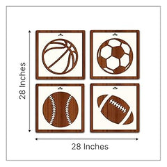 sports cafe wall decoration sports balls
