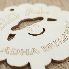 wooden eid ornament for festive crafts