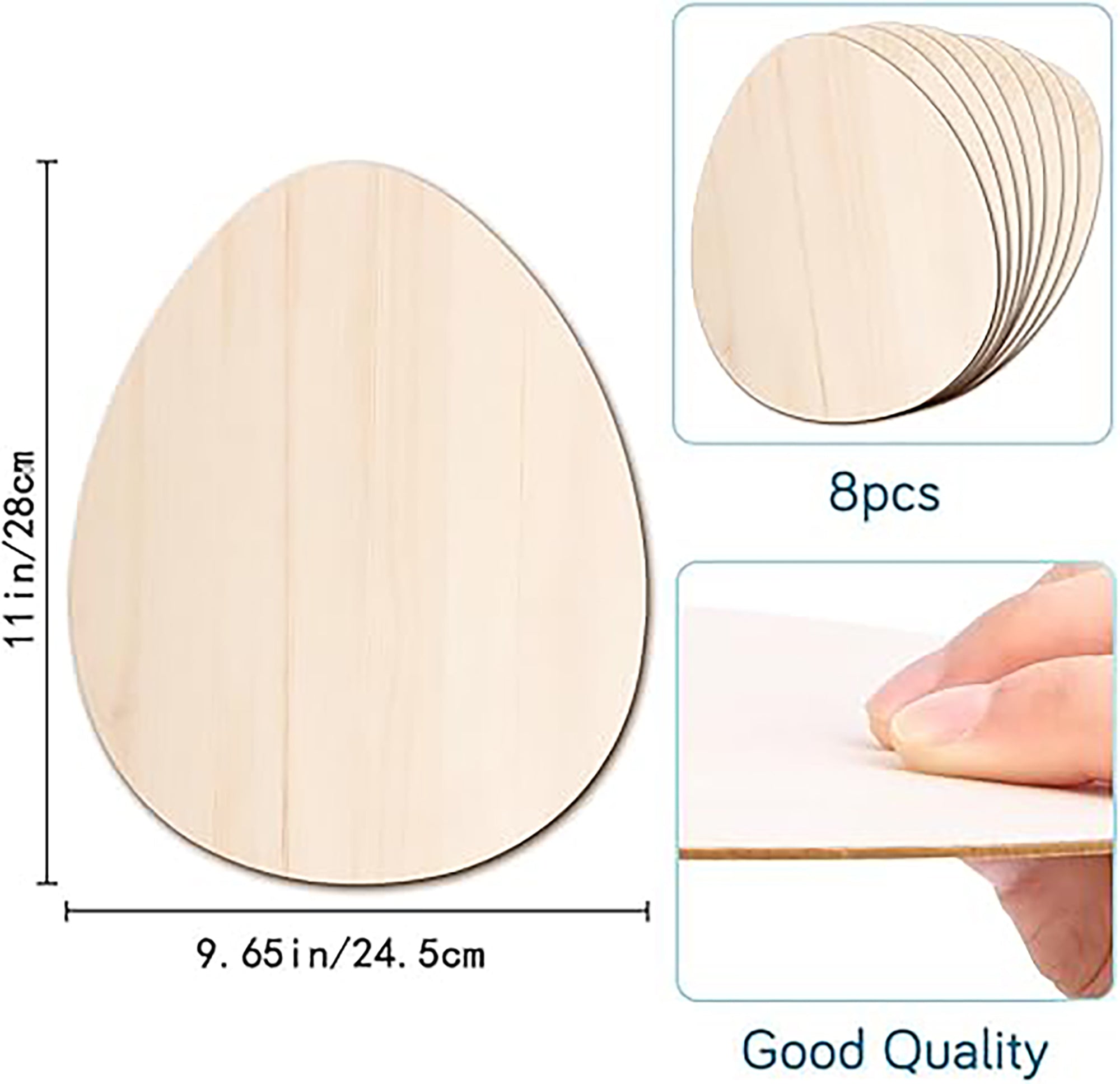 large wood egg cutouts
