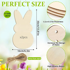 bunny wood cutouts large
