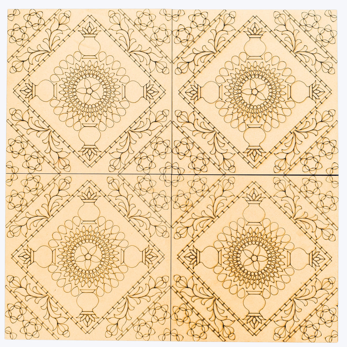12 inch kalash mandala mdf base