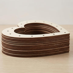mdf hollow heart frame for decoration