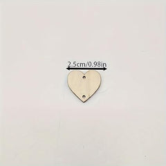 small wooden heart tags for macrame
