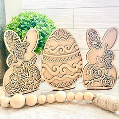 bunny egg mdf craft base

