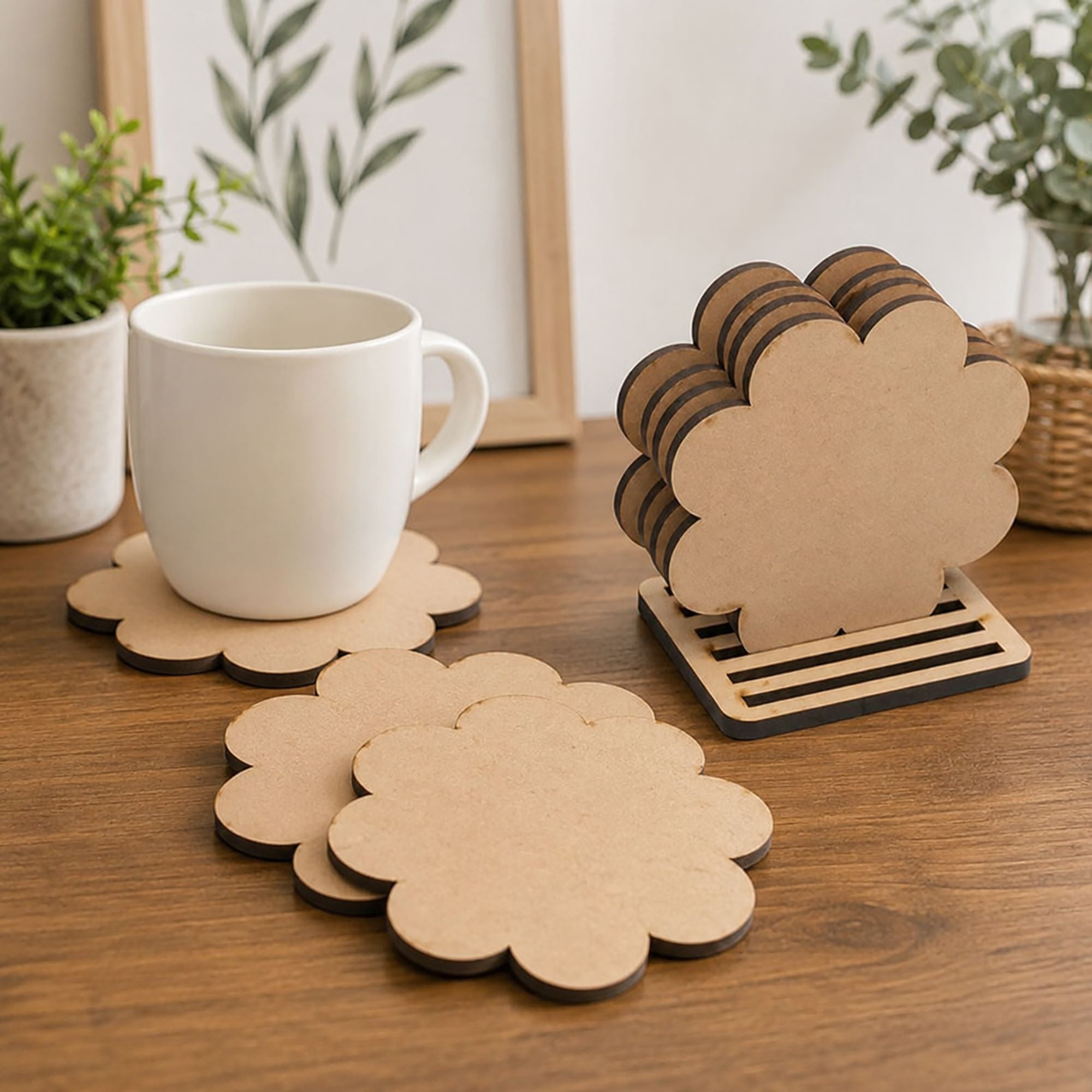diy mdf coaster blanks for acrylic painting
