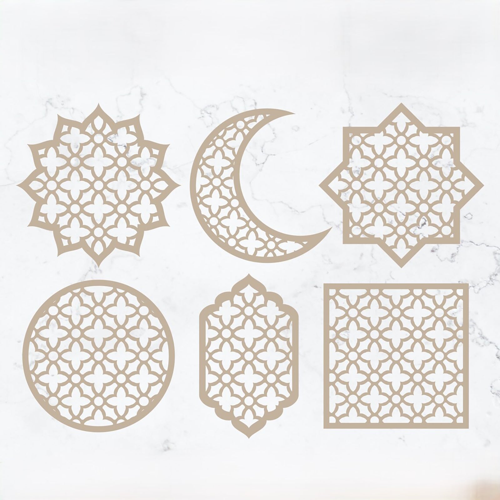 islamic arch moon wall hanging decor