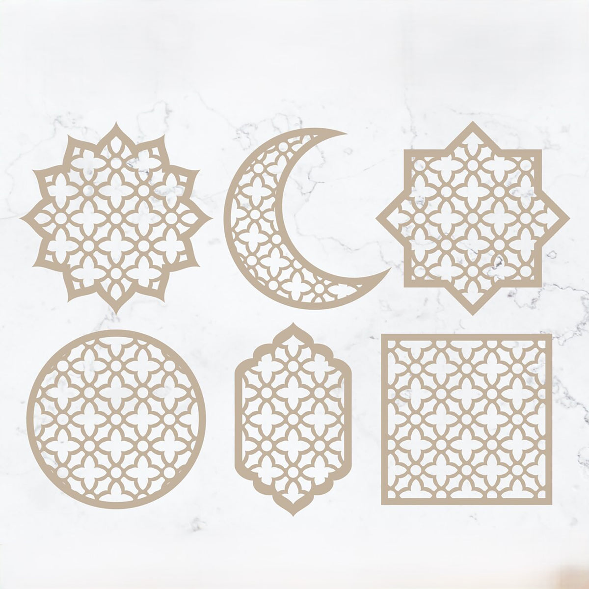 islamic arch moon wall hanging decor