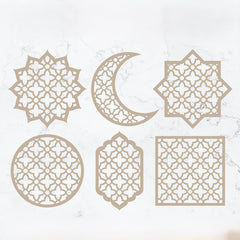 islamic arch moon wall hanging decor