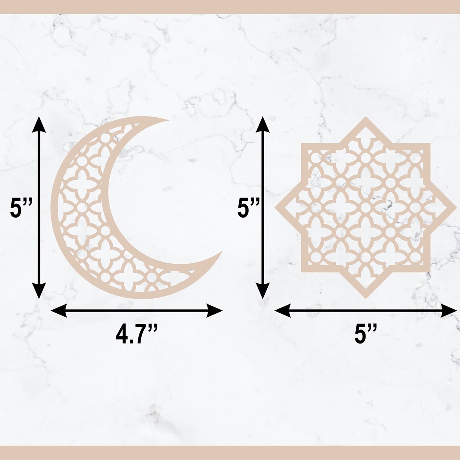 ramadan eid mubarak ornament set