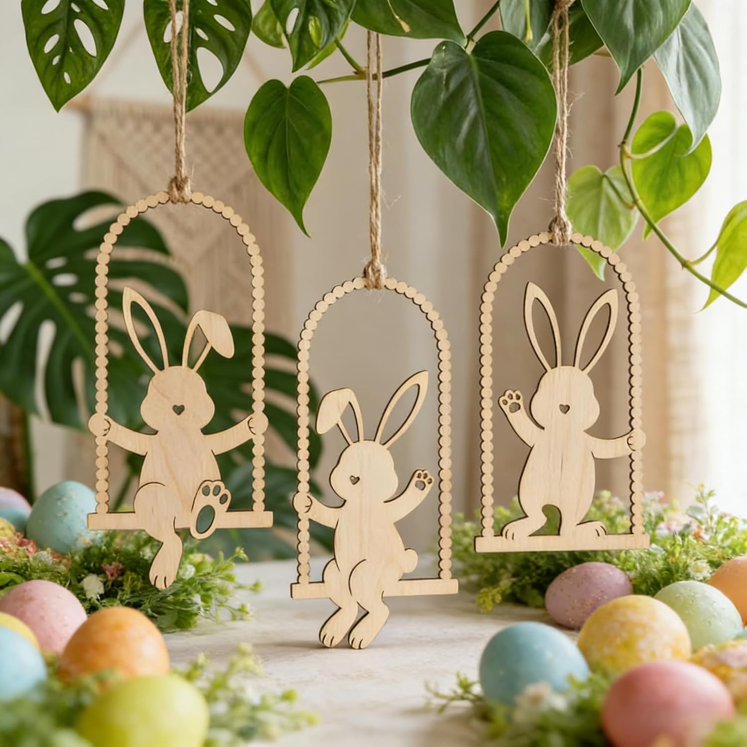 rabbit shape mdf cutouts for painting