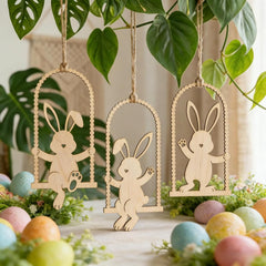 rabbit shape mdf cutouts for painting