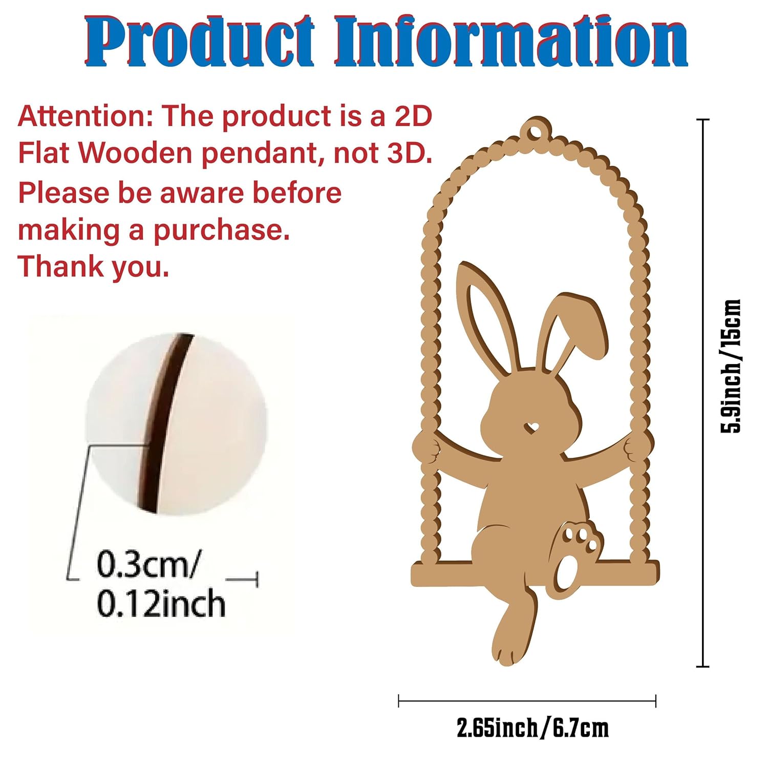 bunny wooden shapes for diy crafts