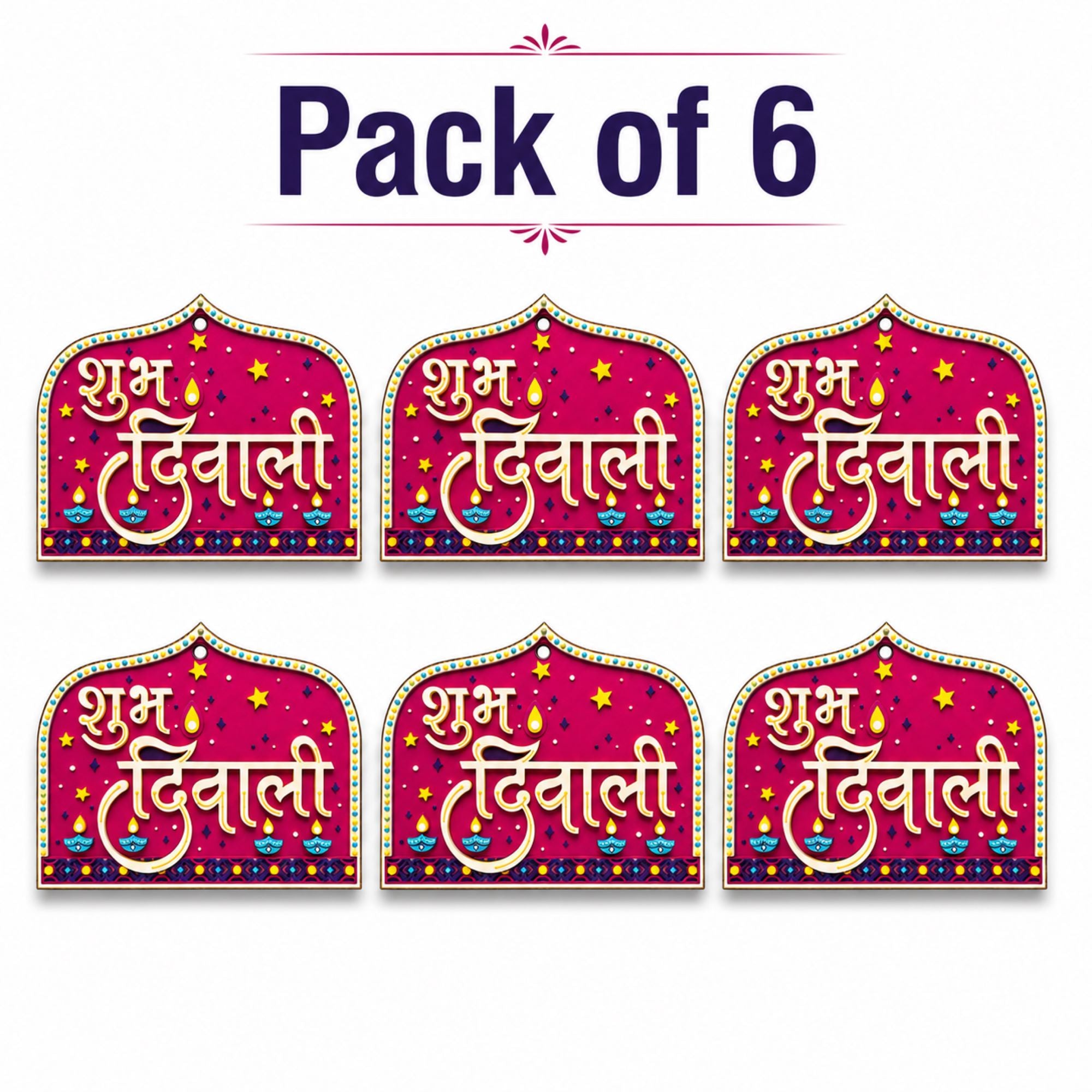 small wooden diwali craft base for painting