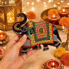 printed elephant mdf craft base for diy projects