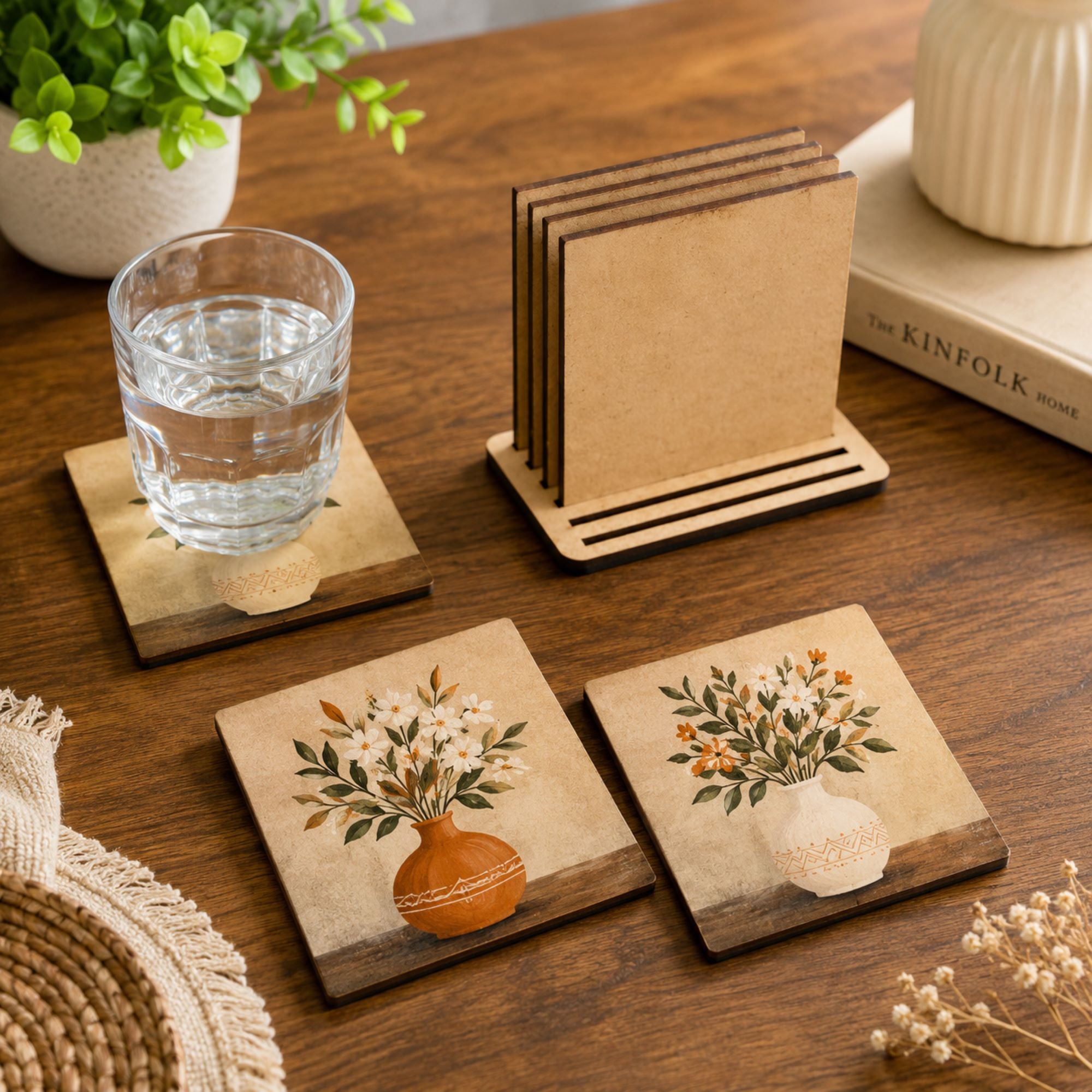 diy square coaster blanks for acrylic painting