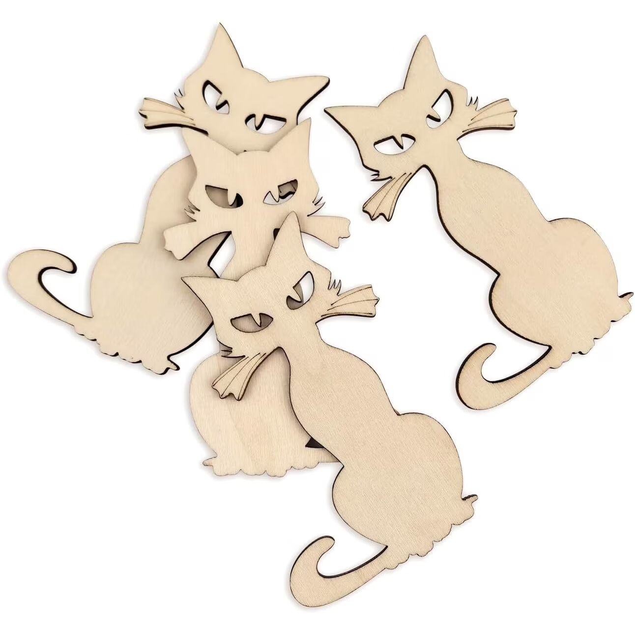 mdf cat shape for acrylic painting