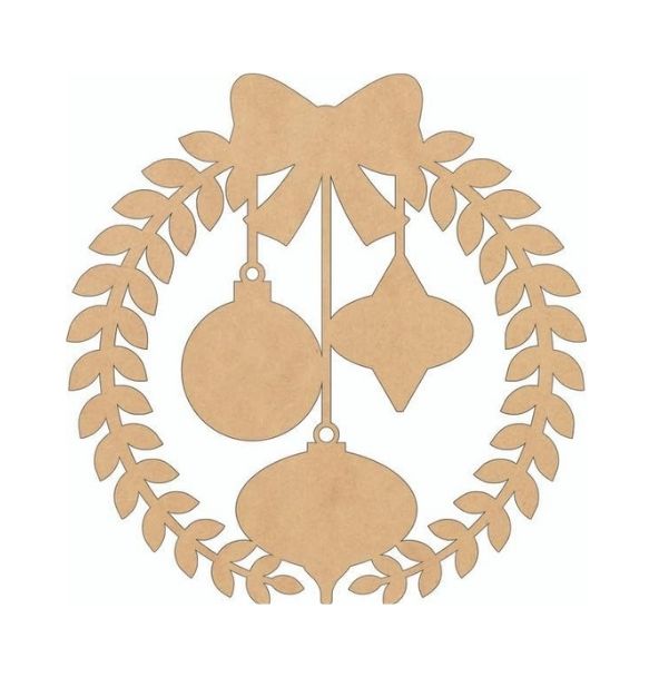 mdf wreath cutout
