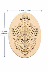 floral motif wooden cutout
