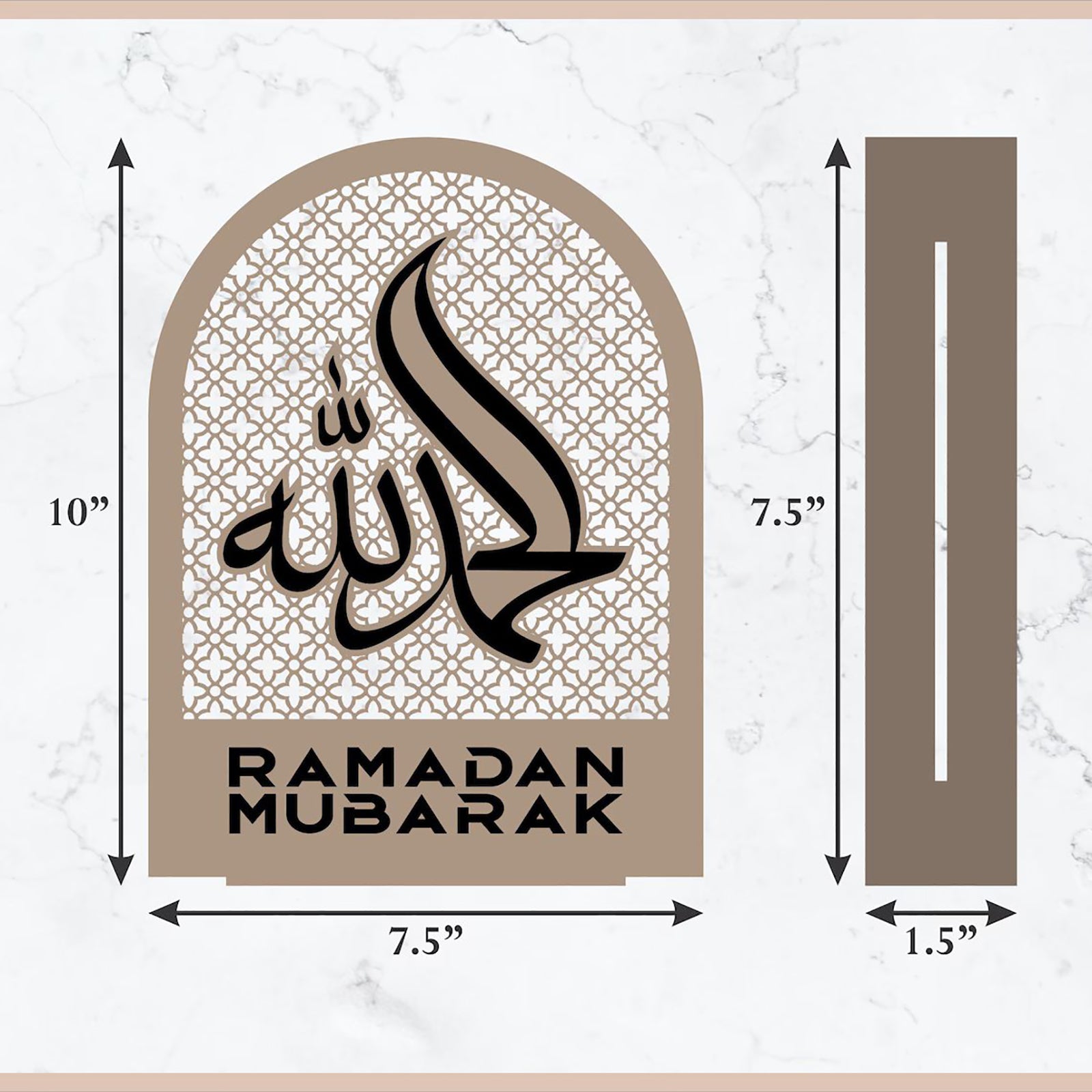 islamic calligraphy wooden arch decor