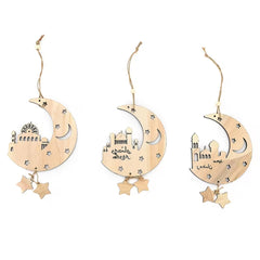 ramadan kareem wooden hanging decor

