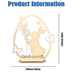 unfinished rabbit wood shape
